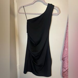 H&M Chic Black One-Shoulder Dress